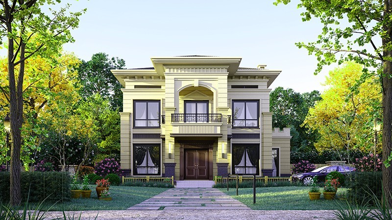 韶关中式合院住宅，开放庭院与邻里乡亲更亲近